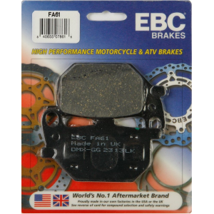 EBC Organic Front Brake Pads - FA61-0