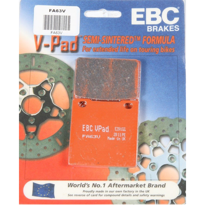 EBC Semi Sintered V Rear Brake Pads - FA63V-0