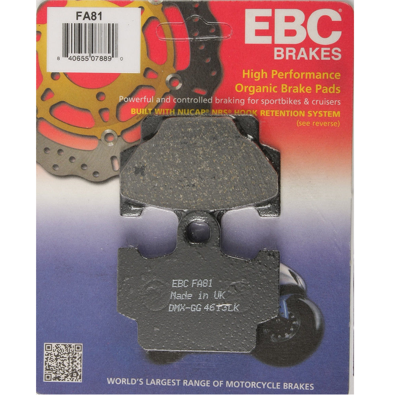 EBC Organic Brake Pads - FA81-0
