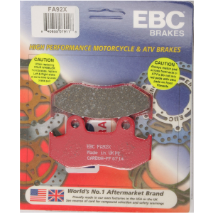 EBC Carbon X Rear Front Brake Pads Honda ATC250R, ATC350X, CR125R - FA92X-0