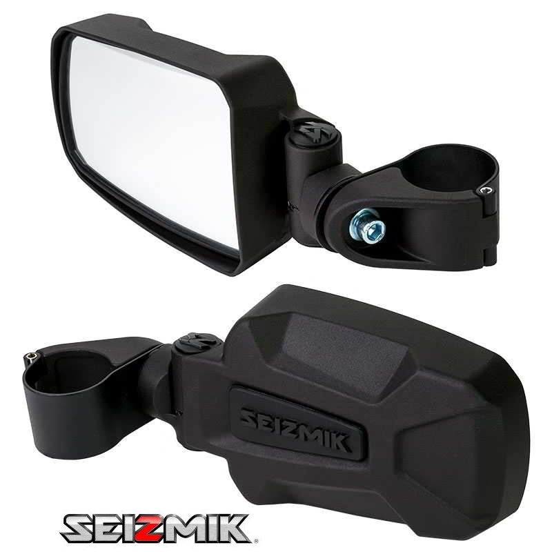 Seizmik Pursuit Side View Mirrors Set 1.75" Polaris Ranger RZR XP 1000 900 800 -0
