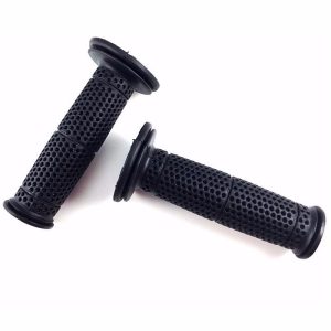Pro Grip Rally 1 1/4 o.d. x 125mm Close End Black Motorcycle Handle Bars Grips-0