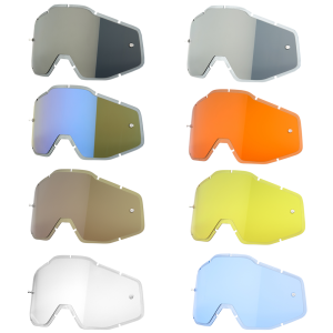 100% Strata MX / Racecraft / Accuri Plus Injected Replacement Lens Blue