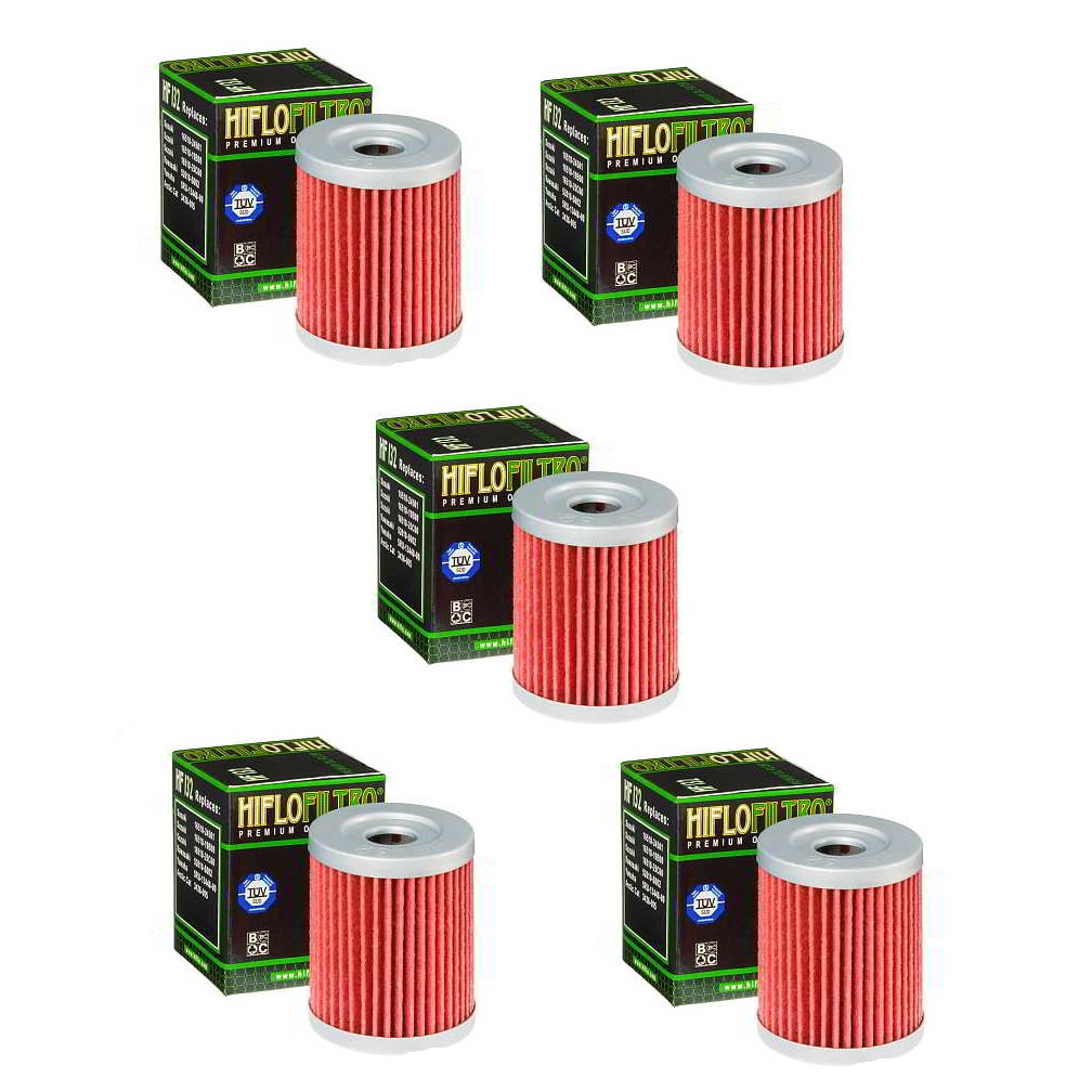 Hiflofiltro HF132 Oil Filter 5 Pack DR125 DR125SE DR200 DR200SE SP125-0