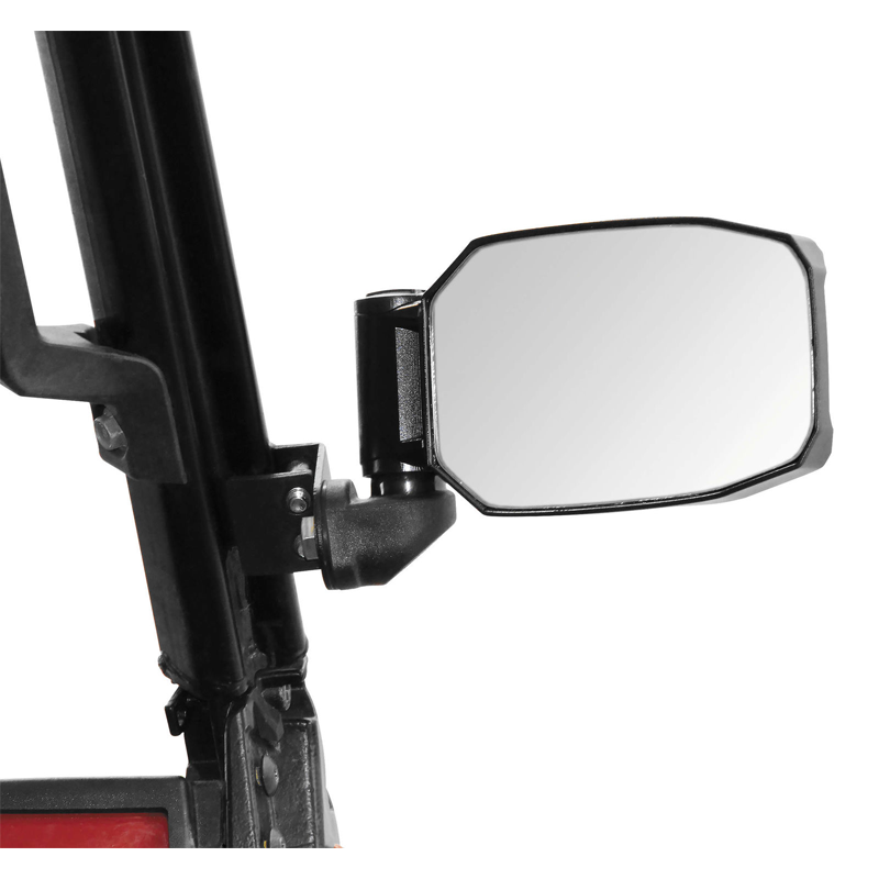 Seizmik Strike Side Black View Mirrors Set Polaris Pro-Fit Roll Cage Mounted-164864