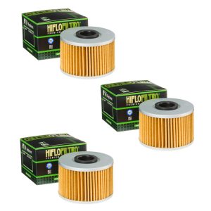 Hiflofiltro HF114 Oil Filter 3 Pack Honda TRX420 TRX500 SXS100 M3 M5p Pioneer - HF114