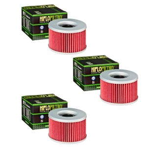Hiflofiltro HF111 Oil Filter 3 Pack Honda TRX400 TRX500 TRX650 TRX680 SXS700 MUTV - HF111