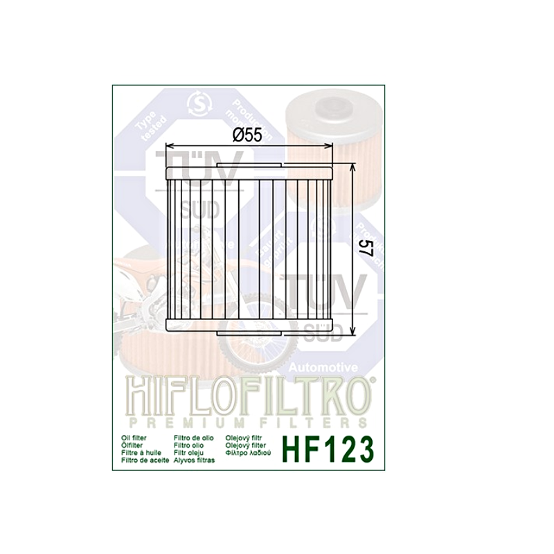 Hiflofiltro 3 Pack Oil Filter Kawasaki KEF300A KLF220 KLF250 KLF300 KLT200 KZ250-165733