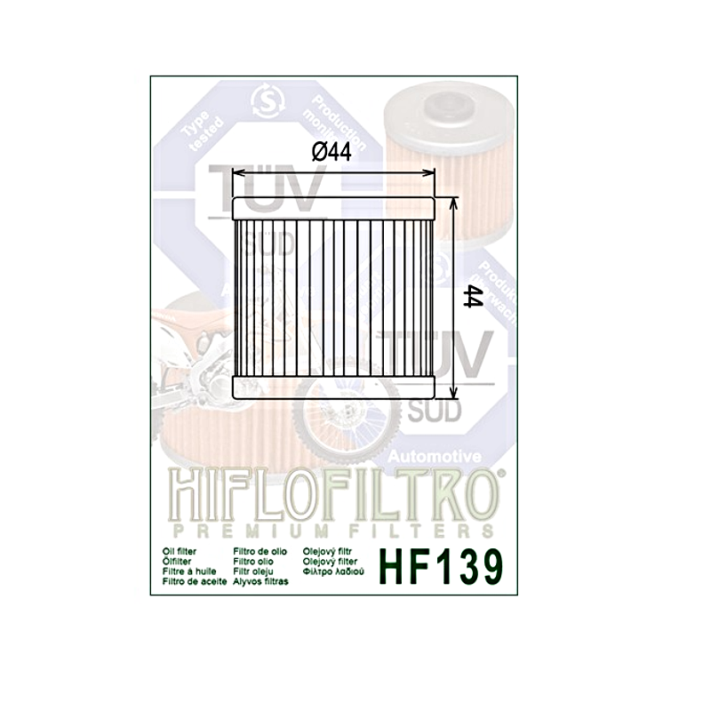 Hiflofiltro HF139 Oil Filter 3 Pack Arctic Cat 400 DVX & LTR450 LTZ400-169801