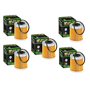 Hiflofiltro HF157 Oil Filter 5 Pack Polaris 450 525 Outlaw KTM 450 525 XC - HF157