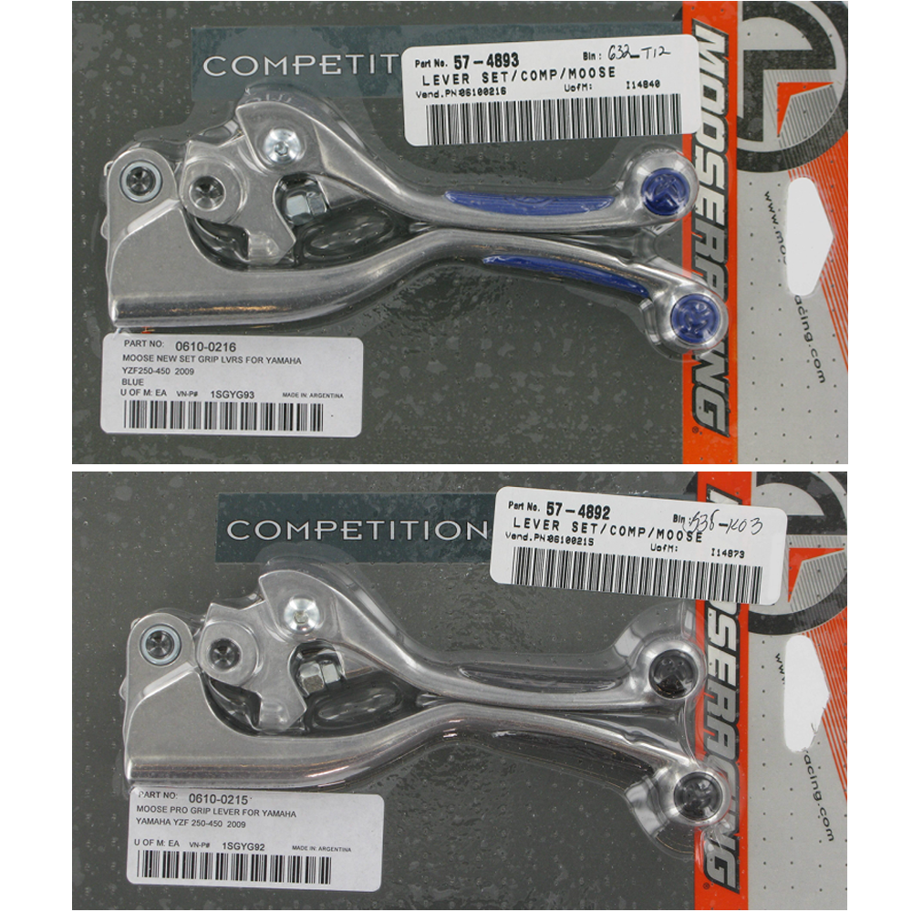 Moose Racing Clutch & Brake Lever Set With Grips Yamaha YZ250F YZ450F-173666