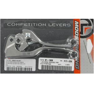 Moose Racing Clutch & Brake Lever Set With Grips Kawasaki Suzuki Yamaha Black