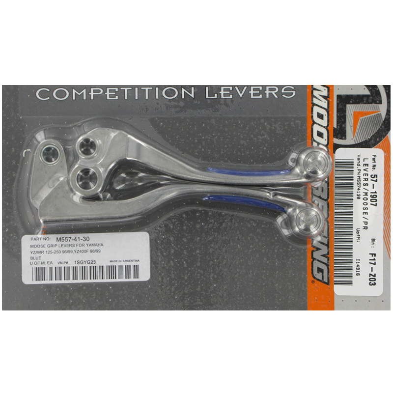 Competition Lever Set With Grip Blue