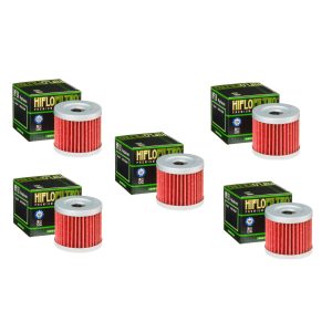 Hiflofiltro HF131 Oil Filter 5 Pack Higung GT250R GV250 & Suzuki DR125 GN125