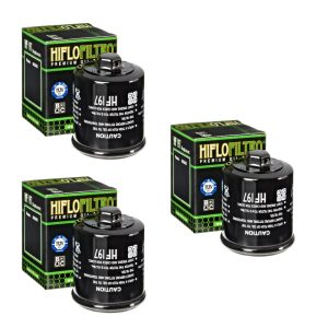 Hiflofiltro HF197 Oil Filter 3 Pack Polaris Phoenix 200 & Sawtooth 200 - HF197