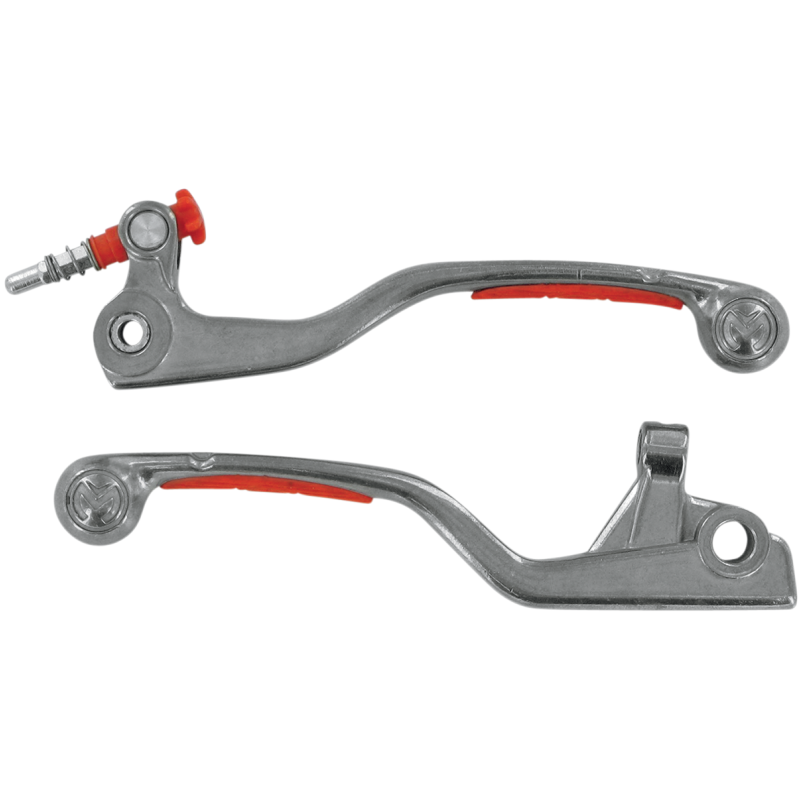 Moose Racing Clutch & Brake Lever Set With Grips KTM 65 SX 85 SX Orange