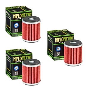 Hiflofiltro HF140 Oil Filter 3 Pack Yamaha YFM250 YFZ450 YFZ450R YFZ450X YZ250 - HF140