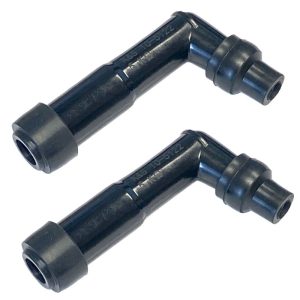 2 K&S Spark Plug Boot Cap Cover Resistor 120 Degree Snowmobile ATV Motorcycle-0