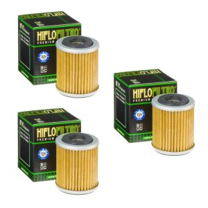 Hiflofiltro HF142 Oil Filter 3 Pack Yamaha WR250F 400F WR426F YZ250F 400F YZ426F - HF142