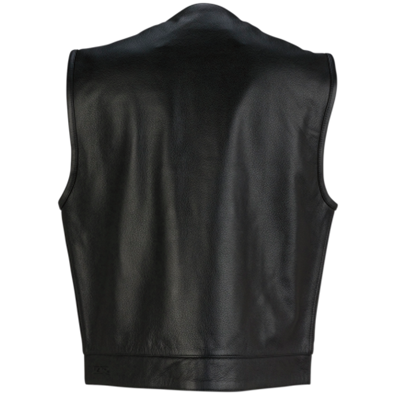 Z1R Ganja Adventure Touring Dual-Sport Street Motorcycle Black Leather Vest-181691
