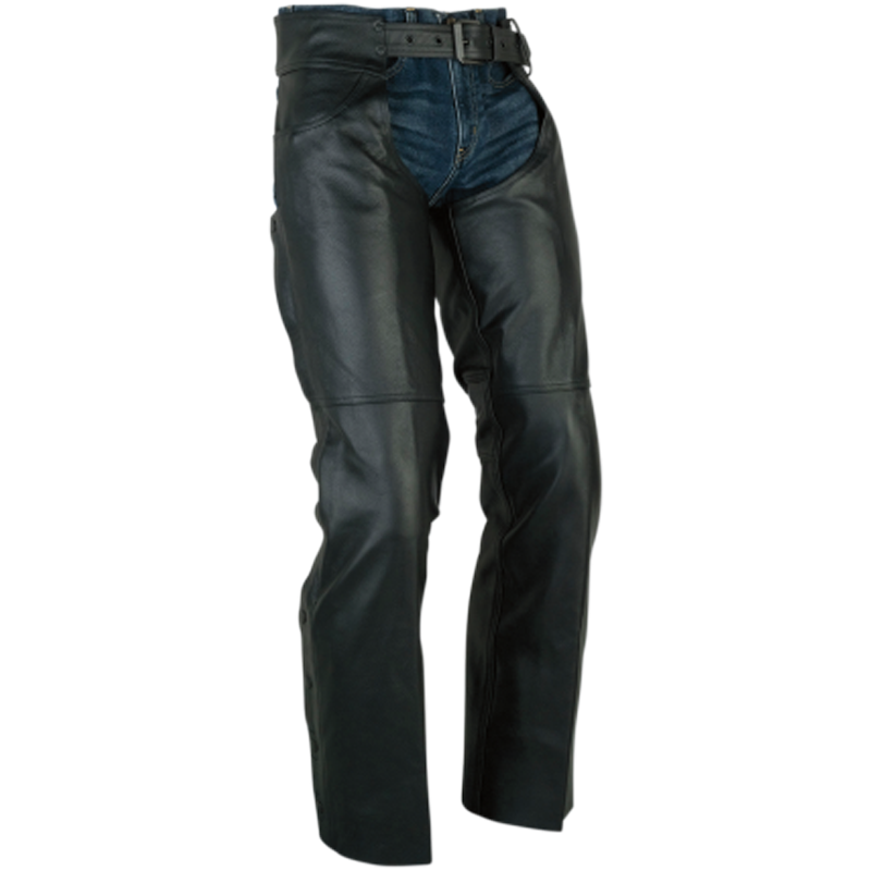 Z1R Sabot Leather Chap Black