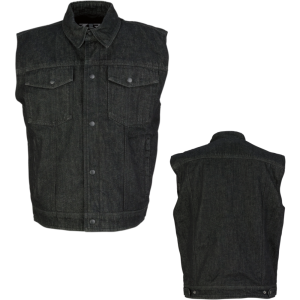 Z1R Denim Vest Black