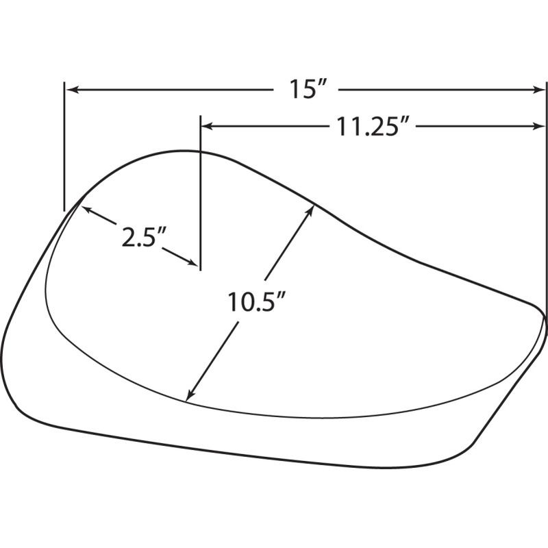 Drag Specialties Solo Seat Classic Stitch for Harley Davidson 82-03 XL Models-183655