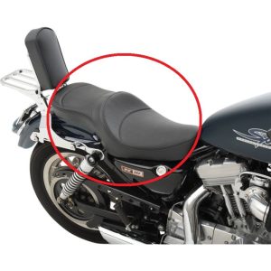 Drag Specialties Smooth Low Profile 2-Up Seat For Harley Davidson Sportster 82-03XL-0