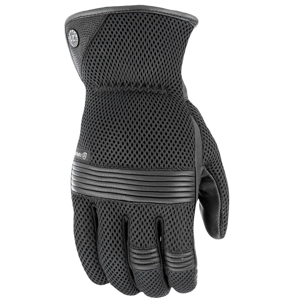 Highway 21 Turbine Mesh Men's Leather Motorcycle Street Riding Gloves - Image 3