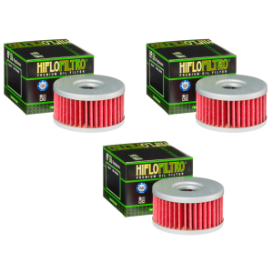 Hiflofiltro HF136 Oil Filter 3 Pack Suzuki DR 350 R, DR 250, DR 250 SE