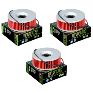 Hiflofiltro HF146 Oil Filter 3 Pack Yamaha XJ 1100 Maxim, XS 1100, XS 750