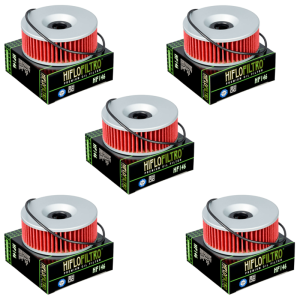 Hiflofiltro HF146 Oil Filter 5 Pack Yamaha XJ 1100 Maxim, XS 1100, XS 750