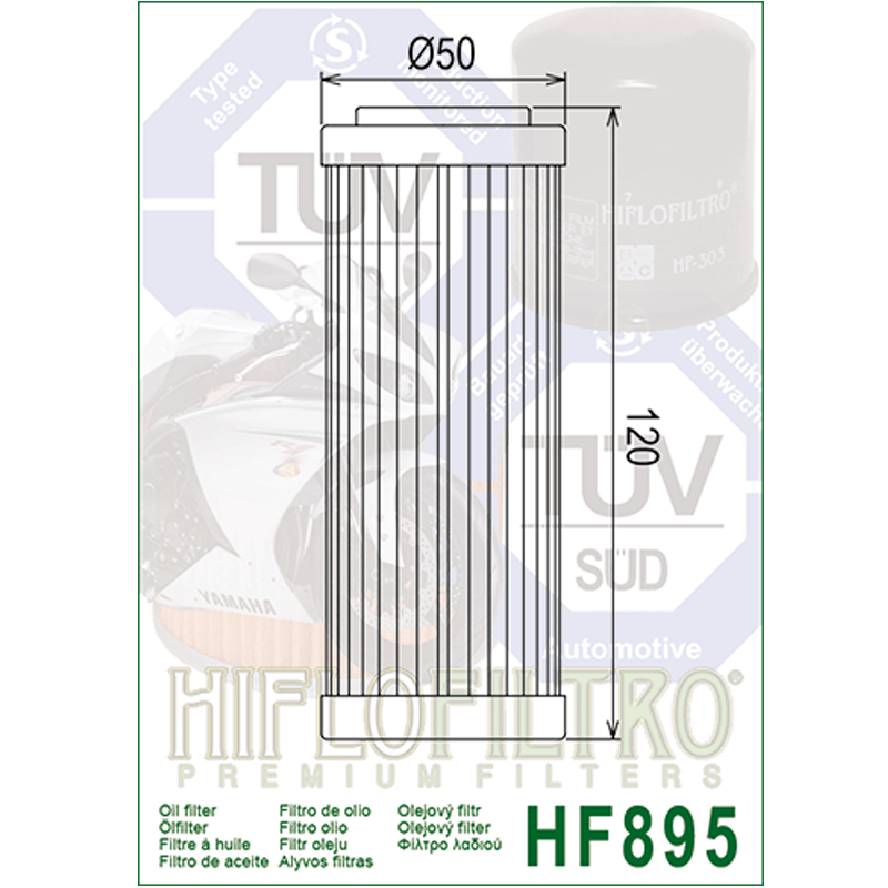 Hiflofiltro HF895 Oil Filter 3 Pack Ural 750 Gear Up, 750 Patrol, 750 Ranger-195709