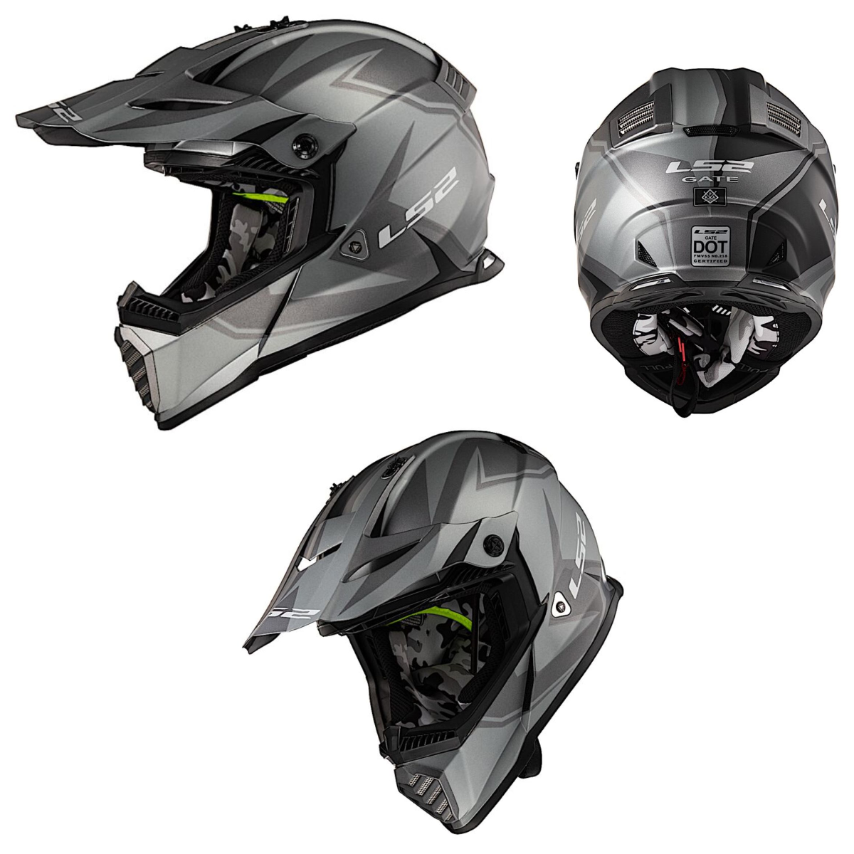 2024 LS2 Gate Twoface Youth/Kids MX Motocross Offroad Helmet - Pick Size-0