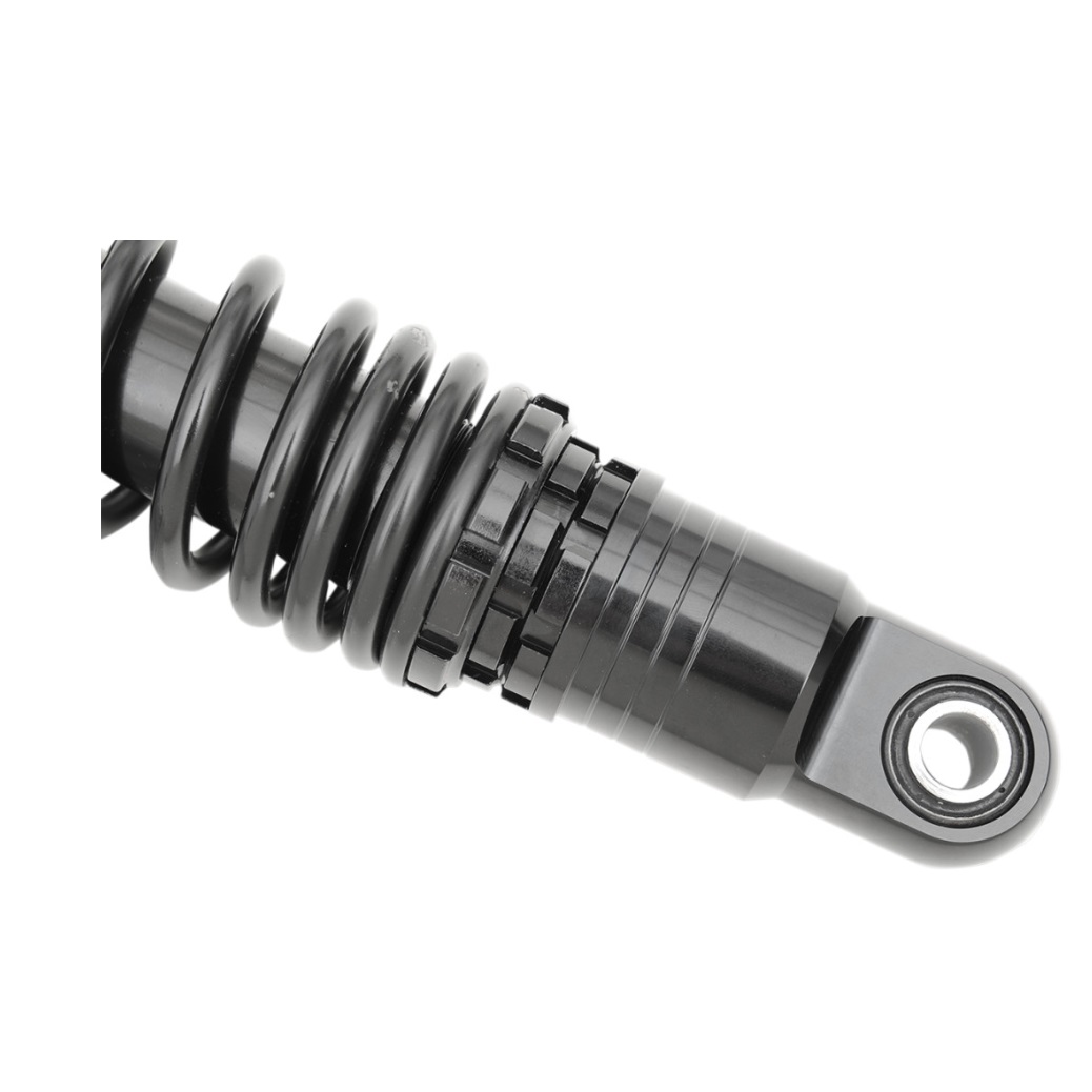 Drag Specialties Premium Adjustable Shocks 11" Nitrogen Black Harley Davidson-208413