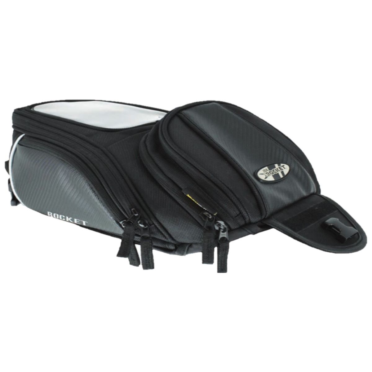 Joe Rocket Manta II XL Motorcycle Magnetic or Strap Mounted Tank Bag -Black-0