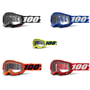 2024 100% Accuri 2 Enduro Motocross Offroad Clear Lens Goggles-0