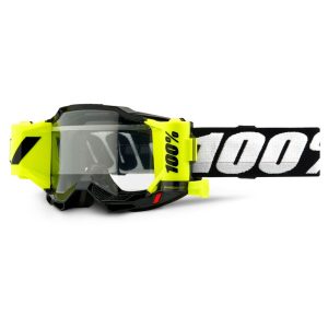 2021 100% Accuri 2 Forecast Youth/Kids MX Motocross Offroad Black Goggles-0