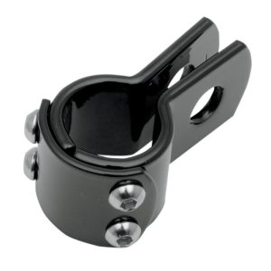 Drag Specialties Motorcycle 1" Three-Piece Frame Clamp Black-0