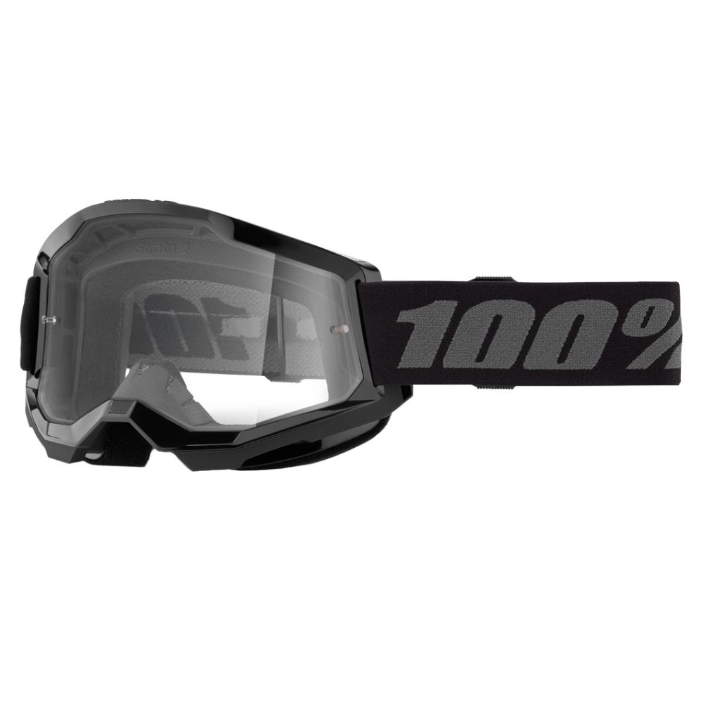 100% Strata 2 Clear Lens MX Motocross Offroad Goggles - Pick Color - Image 2