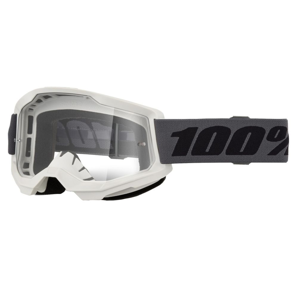 100% Strata 2 Clear Lens MX Motocross Offroad Goggles - Pick Color - Image 12