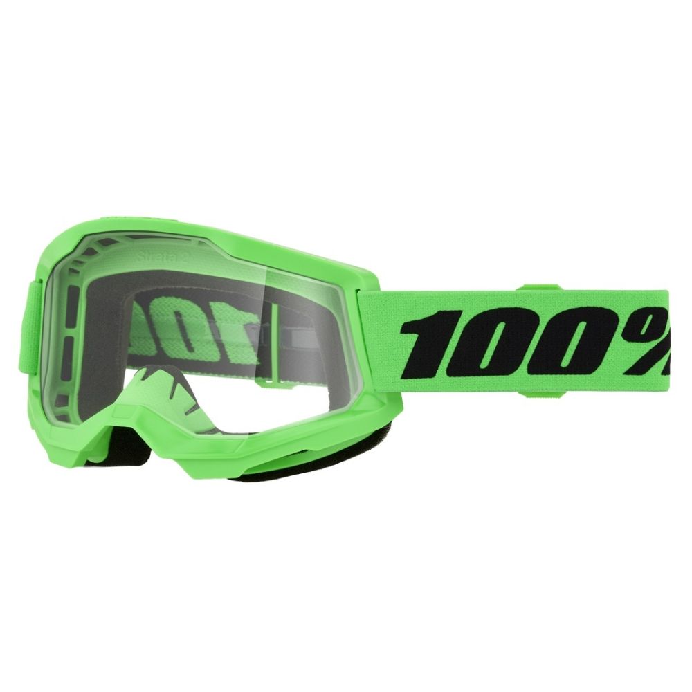 100% Strata 2 Clear Lens MX Motocross Offroad Goggles - Pick Color - Image 13