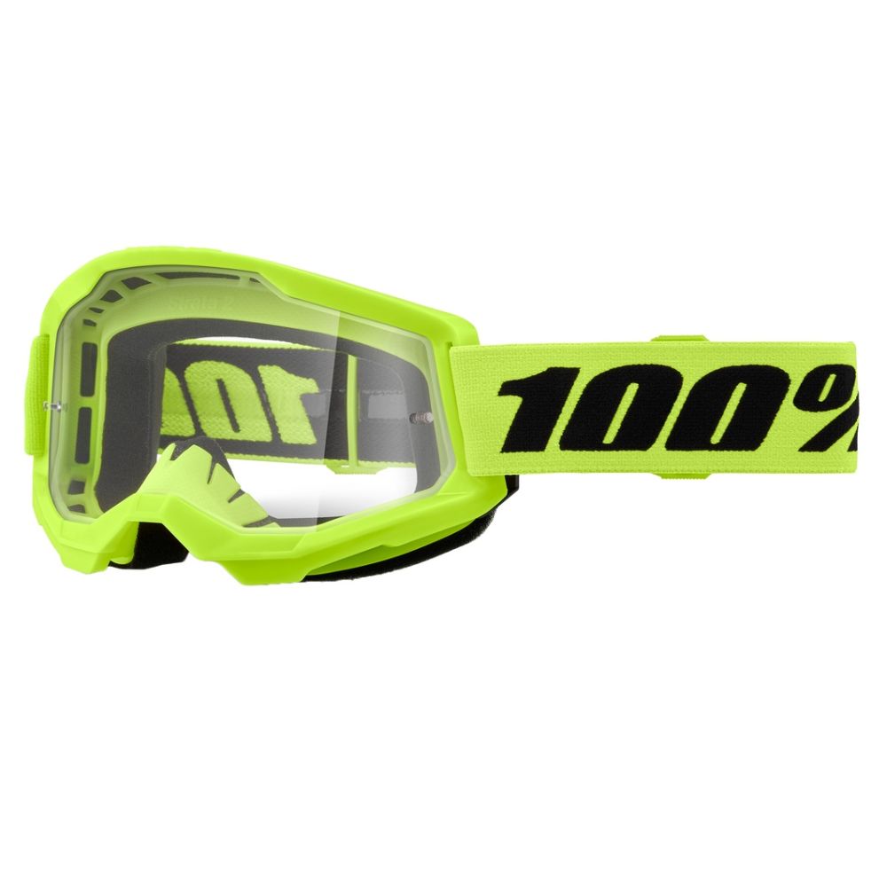 100% Strata 2 Clear Lens MX Motocross Offroad Goggles - Pick Color - Image 5