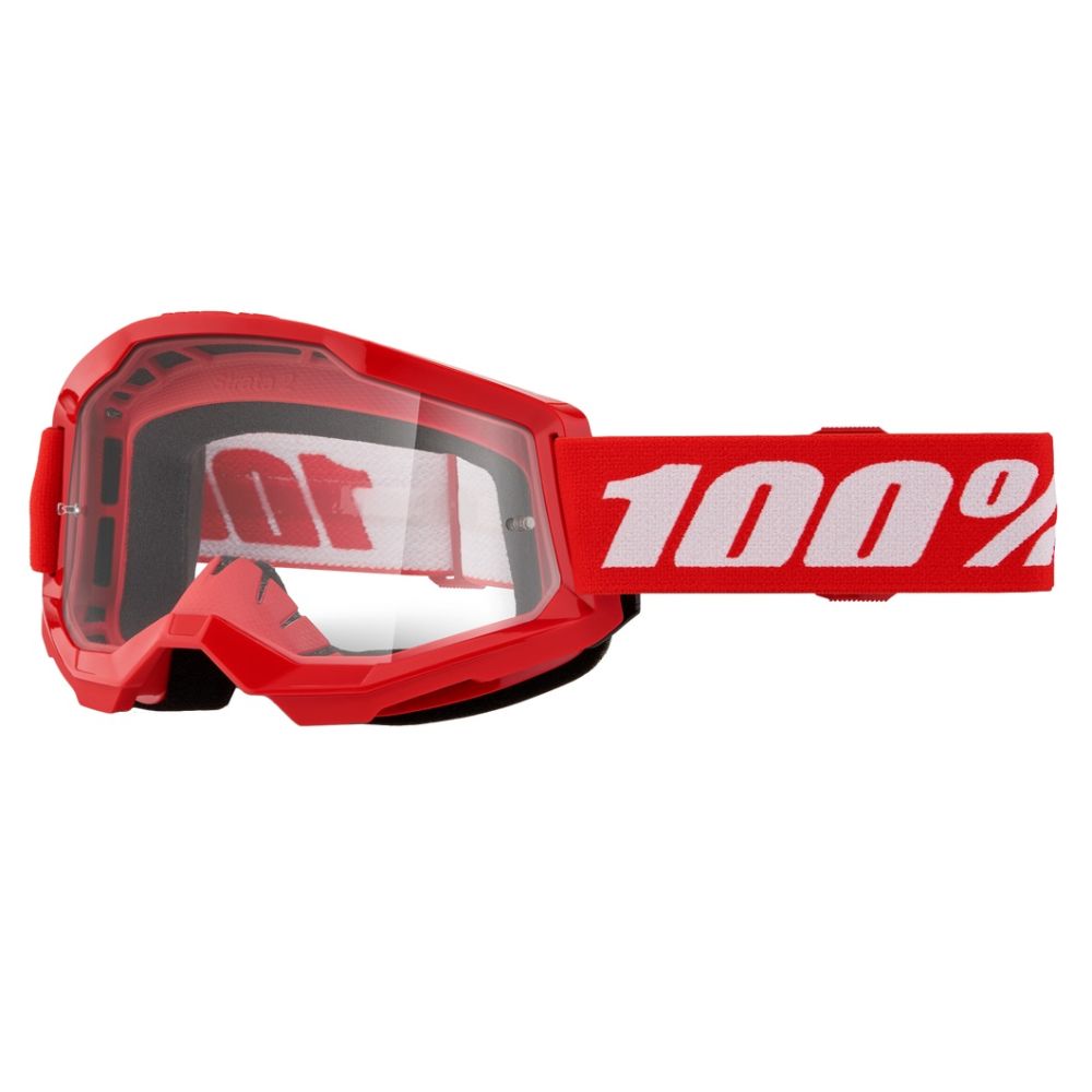 100% Strata 2 Clear Lens MX Motocross Offroad Goggles - Pick Color - Image 7