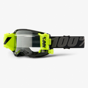 2021 100% Strata 2 Forecast MX Motocross Offroad Black Goggles -0