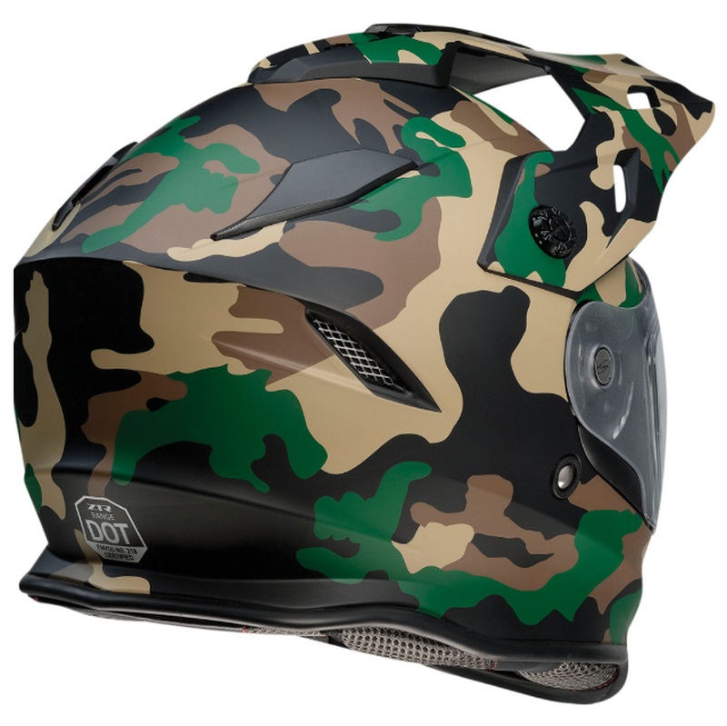 2024 Z1R Range Camo Dual Sport Full Face Motorcycle Helmet - Pick Size & Color-215215