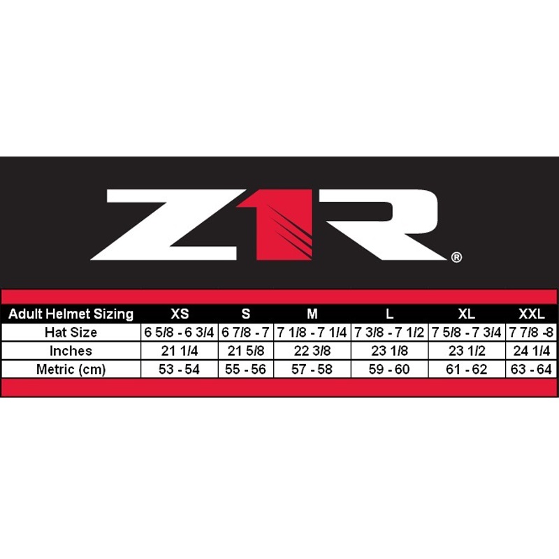 2024 Z1R Range Electric Shield Full Face Motorcycle Helmet - Pick Color/Size-215678