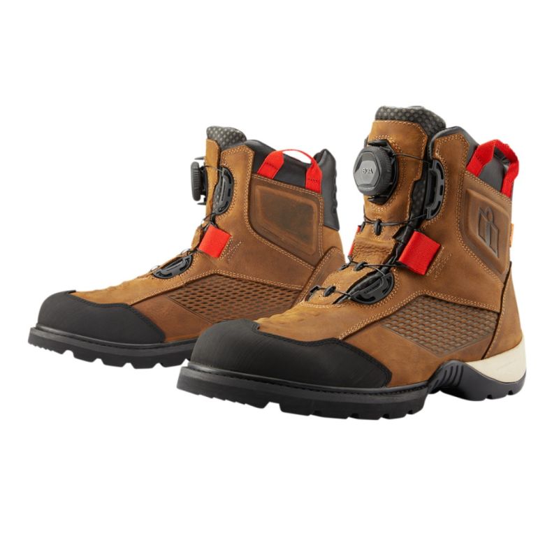 Icon Stormhawk waterproof Street Motorcycle Boots - Pick Color & Size - Image 3