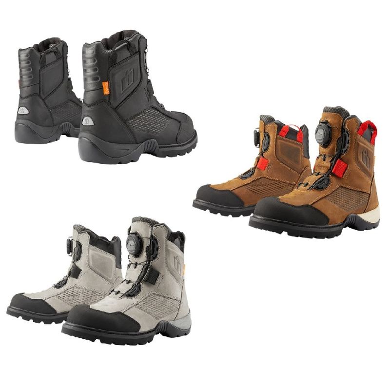 2024 Icon Stormhawk waterproof Street Motorcycle Boots - Pick Color & Size-0
