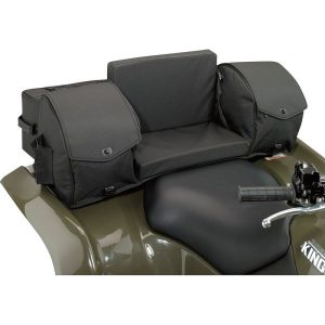Moose Utility ATV Ridgetop Black Water Resistant Rear Rack Luggage Bags-0